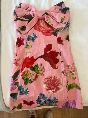 NEW Pink Floral Bow-Mestiza Dress